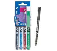 PILOT V5 SET Set di pennarelli fineliner x4 colori (NERO/BLU/ROSSO/VERDE)