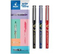 Pilot V7 - Penna a sfera, confezione da 3, colore: Nero/Blu/Rosso