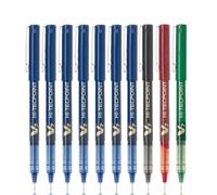 Pilot V7 Roller Ball Pen confezione da 10 (7 blu, 1 nero, 1 rosso, 1 verde)