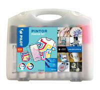 Pilot - Valigetta di 11 Pintor - Pennarelli a base d'acqua multi-supporto, asciu