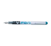 Pilot V-Pen - Penna stilografica a inchiostro cancellabile, confezione da 12, Turchese