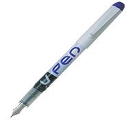 PILOT VPen - Penna stilografica usa e getta, corpo argentato, punta 0,58 mm,