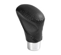 Lampa Pomello Cambio Universale "ZOE" in Pelle Nera e Alluminio Spazzolato