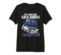 Pilota Aereo STO Ancora Giocando con Gli Aeroplani Maglietta Premium