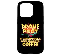Pilota del drone se non risponde Amministrare il caffè Drone Custodia per iPhone 15 Pro