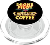 Pilota del drone se non risponde Amministrare il caffè Drone PopSockets PopGrip per MagSafe