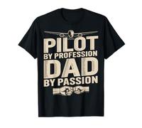 Pilota di Professione papà da Passione Aviazione Padre Maglietta