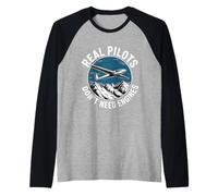 Pilota Divertente Pilota Piloti I Veri Piloti Non Hanno Bisogno di Motori Maglia con Maniche Raglan