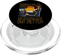 Pilota femminile come un normale pilota ma meglio PopSockets PopGrip per MagSafe