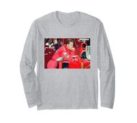 Pilota Michael Schumacher Motor Racing al Silverstone GP Maglia a Manica