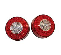 HIGHSIDER smart LED Fanale posteriore/indicatore per ATV nero/rosso 3in1, E-Approved (coppia), rosso