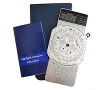 Pilota Training E6B Flight Computer Manuale Regola Diapositiva Circolare per Per L'aviazione Pianificazione di Volo Copertura Vettore Vento, Consumo di Carburante e Stima del Tempo (E6B-L)