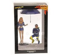 PILOTA VALENTINO ROSSI & RAGAZZA OMBRELLINA WORLD CHAMPION MOTOGP 2004