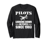Piloti dal 1903 Umorismo Volante Sarcastico Maglia a Manica