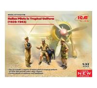 Piloti Italiani In Uniforme Tropicale (1939-1943) Figurina Maquette