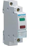 Piloto doble, colores verde y rojo 230V, 0,9W máx