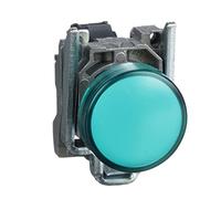 Interruttore Telemecanique a Pulsante Illuminato Verde LED 24V XB4BVB3