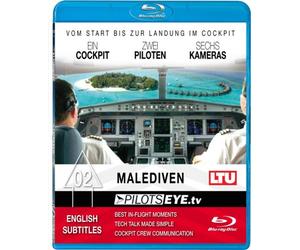 PilotsEYE.tv | MALDIVES | Dusseldorf - MALE |:| Blu-ray Disc® |:| Cockpitflight LTU A 330-200 | Bonus: Helicopterlanding [Blu-ray]