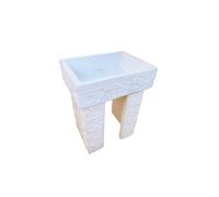 Pilozza da giardino serie Muraglietto senza gocciolatoio 80x40x h.20 cm senza piedi