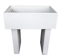 Pilozza Lavatoio Ostuni Bianco 84 x 50 x H.28 cm Con Piedi 10 x 40 x H 60 cm