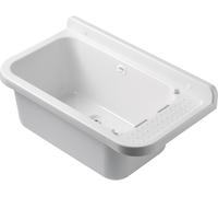 PILOZZO DA PARETE IN RESINA BIANCO 50X34X21HCM