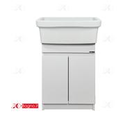 Pilozzo in ceramica lavatoio da esterno 60x45 lavanderia con mobile o sospeso