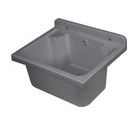 PILOZZO LAVATOIO DA PARETE 'MINI' cm 42,5 x 34 x h.20 - grigio cemento - Bri...