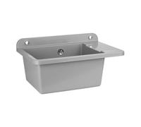 Pilozzo sospeso 50x35 in resina grigio pietra con ripiano dappoggio