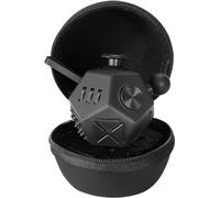 PILPOC Fidget Cubo a 12 Lati (Nero) - Cubo Antistress Adulti e Bambini in Versione Deluxe - Fidget Box con Custodia Protettiva Premium - Stress Toy Ideale per Ansia, ADHD, OCD e Autismo