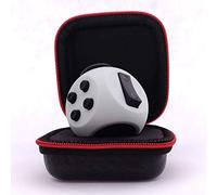 PILPOC theFube Fidget Cube (Grigio) - Cubo Antistress Adulti e Bambini in Versione Deluxe - Fidget Toy con Custodia Protettiva Premium - Gadget Antistress Ideale per Ansia, ADHD, OCD e Autismo