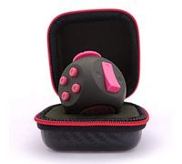 PILPOC theFube Fidget Cubo (Nero e Rosa) - Cubo Antistress Adulti e Bambini in Versione Deluxe - Fidget Toy con Custodia Protettiva Premium - Gadget Antistress Ideale per Ansia, ADHD, OCD e Autismo