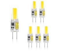 PiLtaR Lampadina G4 LED, 3W Equivalente a 30W Lampada Alogena, Bianco Caldo 3000K, Lampadine LED G4 300LM, G4 LED 12V-24V, No Sfarfallio, Non Dimmerabile, 5 Pezzi,Warm White 3000k,5W
