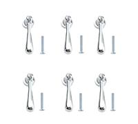 PILYON 6 Pezzi Maniglia Per Armadio In Lega Di Zinco Maniglia Per Pendente A Foro Singolo Maniglia Per Porta Dell'Armadio Pomello Per Cassetto Del Guardaroba Goccia D'Acqua Colore Luo 70 * 18mm