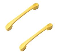 PILYON Cucina Pomelli 6 Pezzi Pomelli E Maniglie Per Guardaroba Camera Dei Bambini Pomelli Per Porte Dell'Armadio Cassettiera Maniglie Colorate,Giallo 128mm