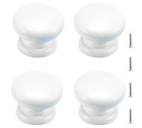 PILYON Maniglia A Barra 4 Pezzi Maniglia Per Armadio Per Camera Dei Bambini Maniglia Per Anta Armadio Colore Legno Massello Maniglia Per Cassetto Maniglia Monoforo Bianca