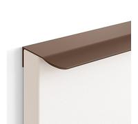 PILYON Maniglie Armadio 2Pezzi Maniglia Invisibile Per Cassetto Armadio Armadio Maniglia In Alluminio Ad Arco Marrone Lunghezza 200mm