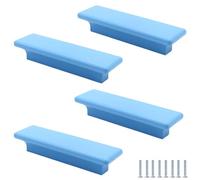 PILYON Maniglie Per Mobili Moderni 4 Pezzi Maniglia Per Armadio Per Camera Dei Bambini Colore Anta Per Armadio Maniglia In Legno Massello Maniglia Per Cassetto Distanza Tra I Fori 64mm Blu