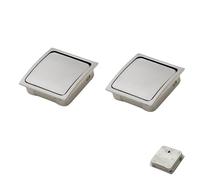 PILYON Maniglie Per Mobili Nascoste 2 Pz Maniglia Tatami Porta Dell'Armadio A Scomparsa Maniglia Incorporata Del Cassetto Del Guardaroba Invisibile, Nichel Spazzolato 14 * 48.2mm