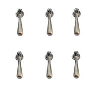 PILYON Per Armadio In Lega Di Zinco 6 Pezzi Maniglia Per Ciondolo A Foro Singolo Maniglia Per Porta Dell'Armadio Pomello Per Cassetto Dell'Armadio Goccia D'Acqua Verde Antico 70 * 18mm