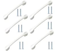 PILYON Pomelli Per Mobili 2 Pezzi Pomelli E Maniglie Per Guardaroba Camera Dei Bambini Pomello Per Porta Armadio Cassetto Maniglia Colorata,Bianco 96mm