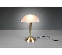PILZ II LAMPADA COLORE OTTONE SATINATO VETRO COPPA BIANCO H.33CM 1 LUCE ATTACCO E14