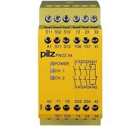 PILZ Interruttore di sicurezza PNOZ X4 24VDC 3n/o 1n/c Tensione di funzionamento: 24 V/DC 3 chiusori, 1 apertura