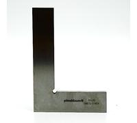 PIMALDAUM® Angolo di arresto, angolo piatto a 90° con gambo a norma DIN 875/0, in acciaio inox, per lavori di prova, direzione e ritaglio in ingegneria, fabbri, falegnameria, ecc. (metallo, 100 x 70