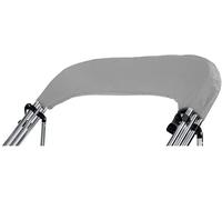 PIMAR Custodia Copri Tendalino Protezione Copertura Impermeabile Tela di Poliestere Canvas 600D Bimini Top Vari Colori Misure (200-210 cm, Grigio)