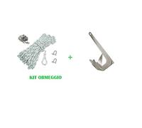 PIMAR Kit ORMEGGIO Barca Cima Catena Grilli Ancora Ombrello - Barca GOMMONE