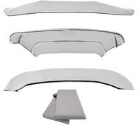 PIMAR marine equipment Telo di Ricambio per tendalino 180 Lungo - Completamente Impermeabile- Telo Poliestere 600d - Incluso copritelo Bimini (180x150, Grigio)