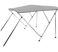 PIMAR Marine Equipment Tendalino Bimini 3 Archi in Alluminio Anodizzato Ø 25 MM Diverse Misure e Colori. Barca GOMMONE (Grigio, 180X170X140)