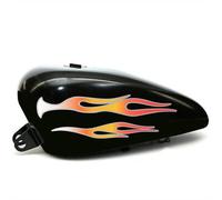Pimastickerslab kit 4 adesivi fiamme serbatoio parafango valigia tribale old school bobber chopper harley stickers adesivo Decal Tuning custom bob cod. 2449