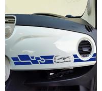 Pimastickerslab Kit Adesivi Stripes Strisce Adesive per Cruscotto compatibile con Fiat 500 Cinquecento Striscia Stickers Adesivo Auto Decal Tuning Speed 2438 (049 Blu Royal)
