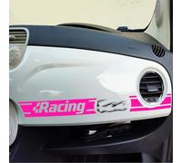 Pimastickerslab Kit Adesivi Stripes Strisce Adesive per Cruscotto compatibile con Fiat 500 Cinquecento Striscia Stickers Adesivo Auto Decal Tuning Racing 2436 (046 Rosa Fluo)